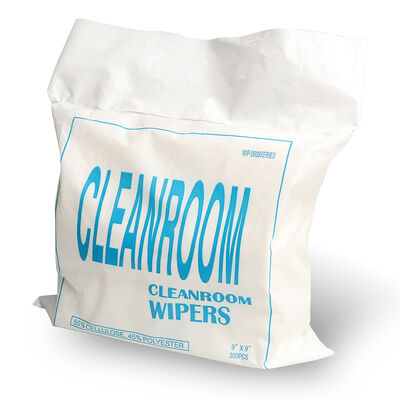 WI industriels jetables de nettoyage optiques de salle propre de chiffon non pelucheux absorbant de papier protégé de la poussière de papier de pièce propre de fibre de haut