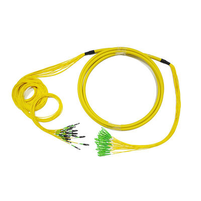 2M 24 Kern Inspektions-Monomode- MU-SC/APC Vor-beendeten Verbindungskabel-/pigtail-Kabel des Kabels fiberoptisches